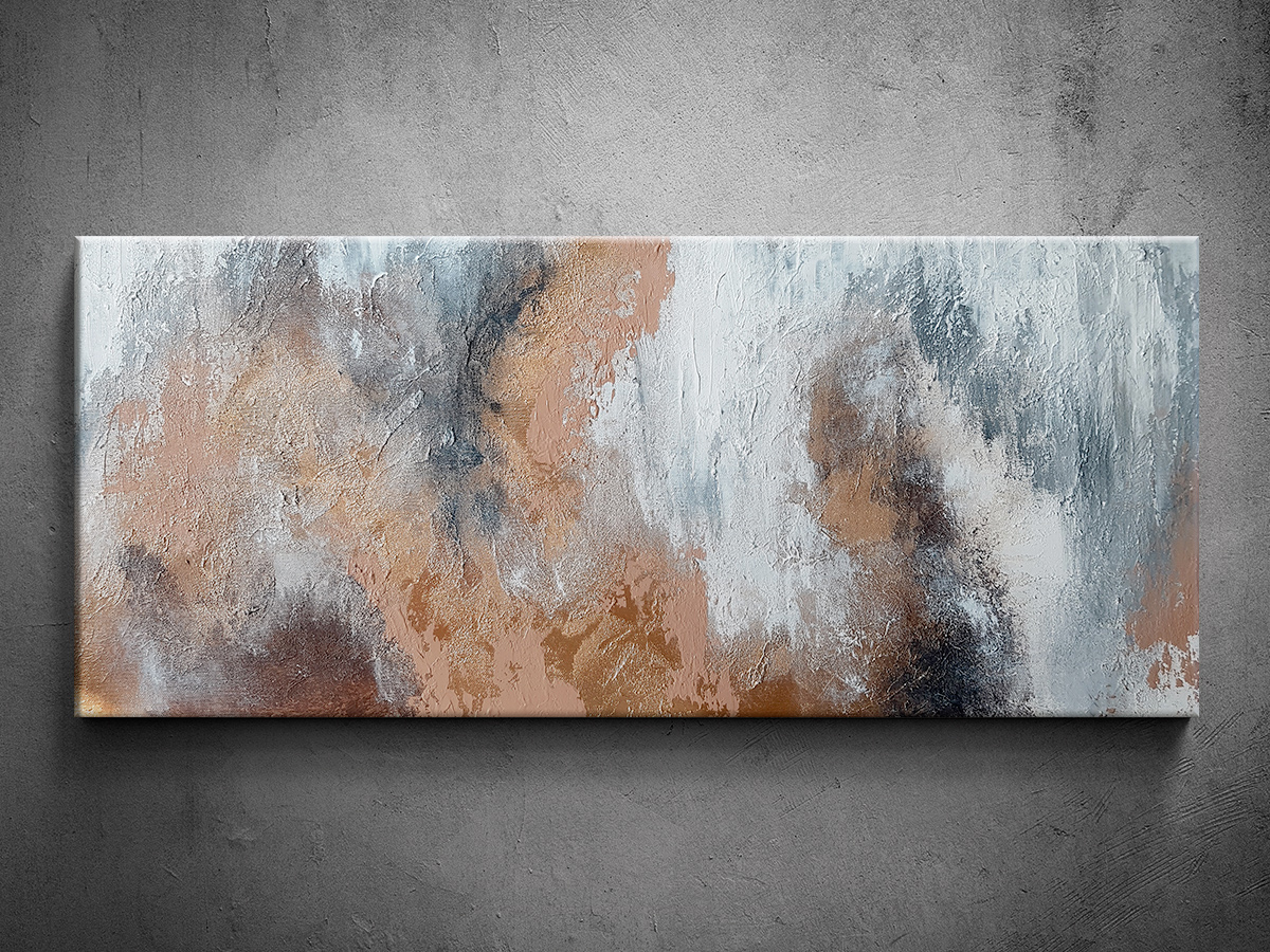 Abstrakce ručně malovaný obraz panorama